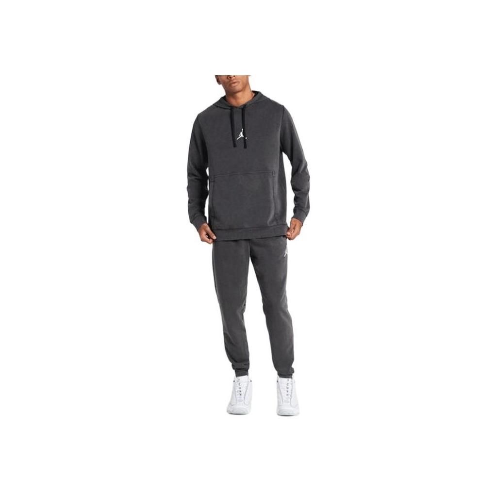 Jordan Dri-FIT Air Fleece Pullover Hoodie Black/White Men Streetwear DA9860-010