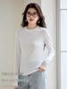Women's Lyocell Long Sleeve Round Neck Slim-Fit Shirt - New for Spring/Autumn 2026