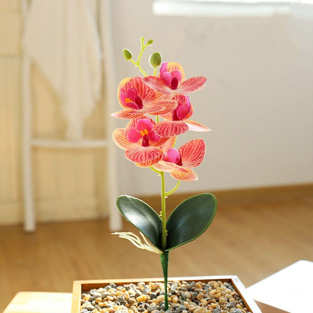 

Vivid Simulation Phalaenopsis 5 Flowers Artificial Plant Artificial Butterfly Orchid Wedding