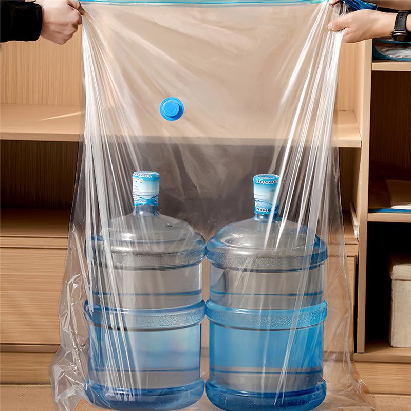 Transparent Blue-Edged Vacuum Compression Bag for Duvets and Clothes