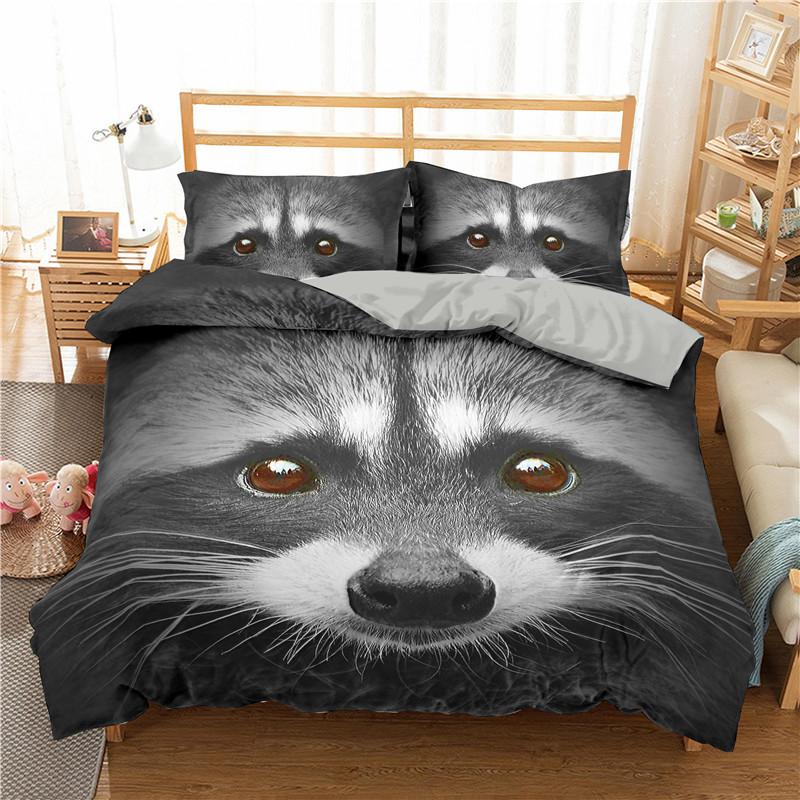 

Black Lovely Cats Bedroom Set Duvet Cover Pillowcases Comforter Bedding Set Twin Size Cartoon Dog /pet Cat Full Size Bed Linens EU single(135x200cm)