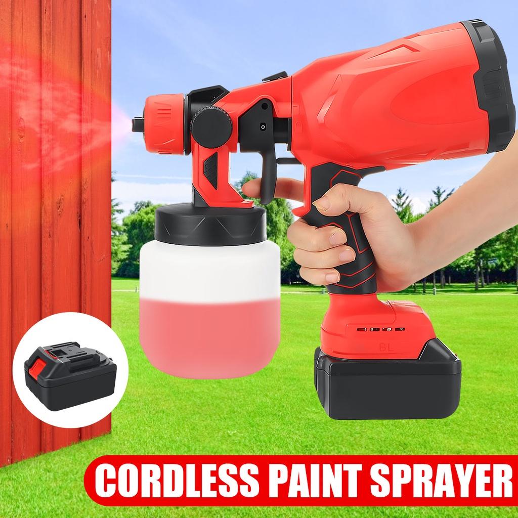 21V Electric Paint Spray Gun Large Capacity 800ml Tools For Home For Garden For Painting Sprayer Gun Airbrush For Battery