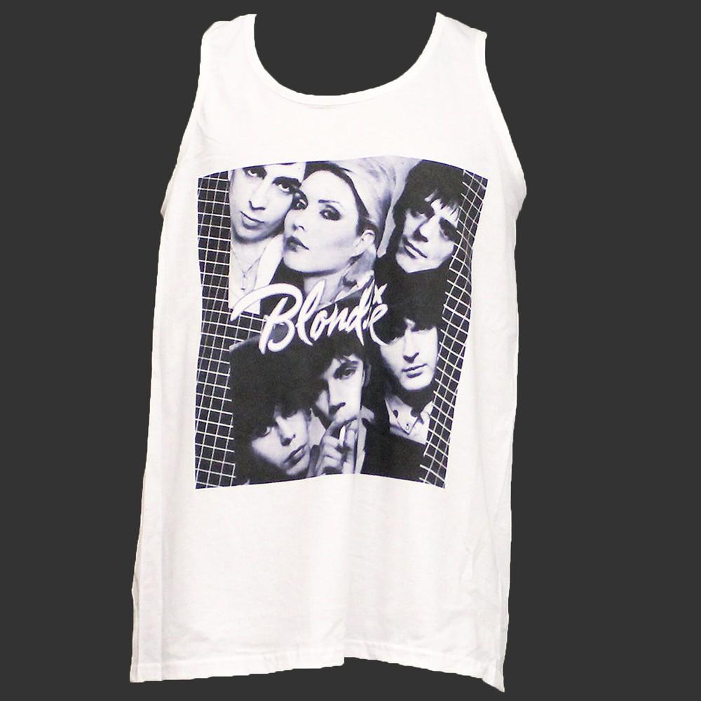 Blondie Pop Punk Rock TSHIRT vest top unisex white S2XL Unisex T-Shirt L