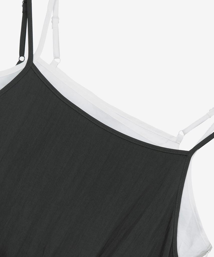 Mind Bridge Woman [W] Layered Sleeveless Dark Gray Long Dress