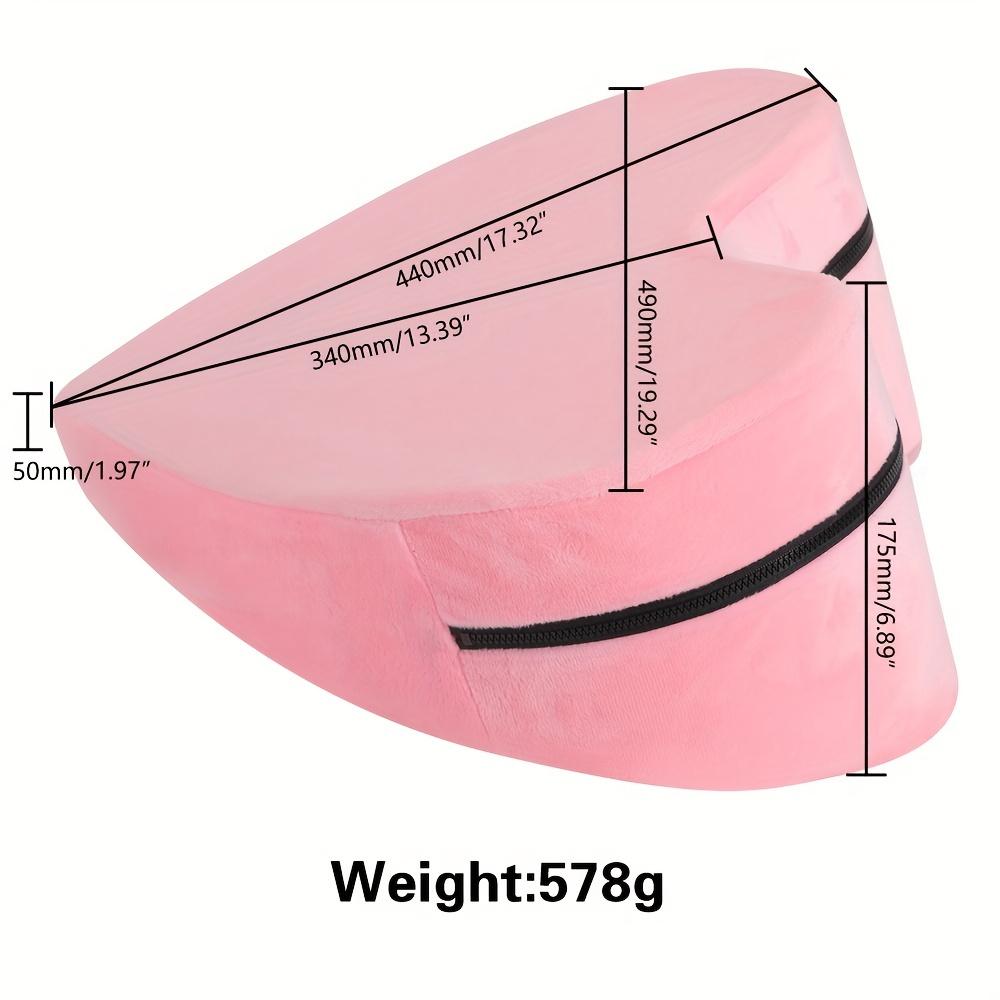 1pc Velvet Heart-shaped Sex Pillow, A Variety Of Positions Sex Auxiliary Cushion, Non-deformable Memory Meterial, Sexual Wellness, Adult Pleasure, Sex