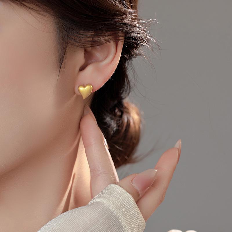 Boucles d'oreilles Banyan Tree Amour Irrégulier - Argent S925, Or Givré, Bijoux d'oreille d'été haut de gamme pour femmes