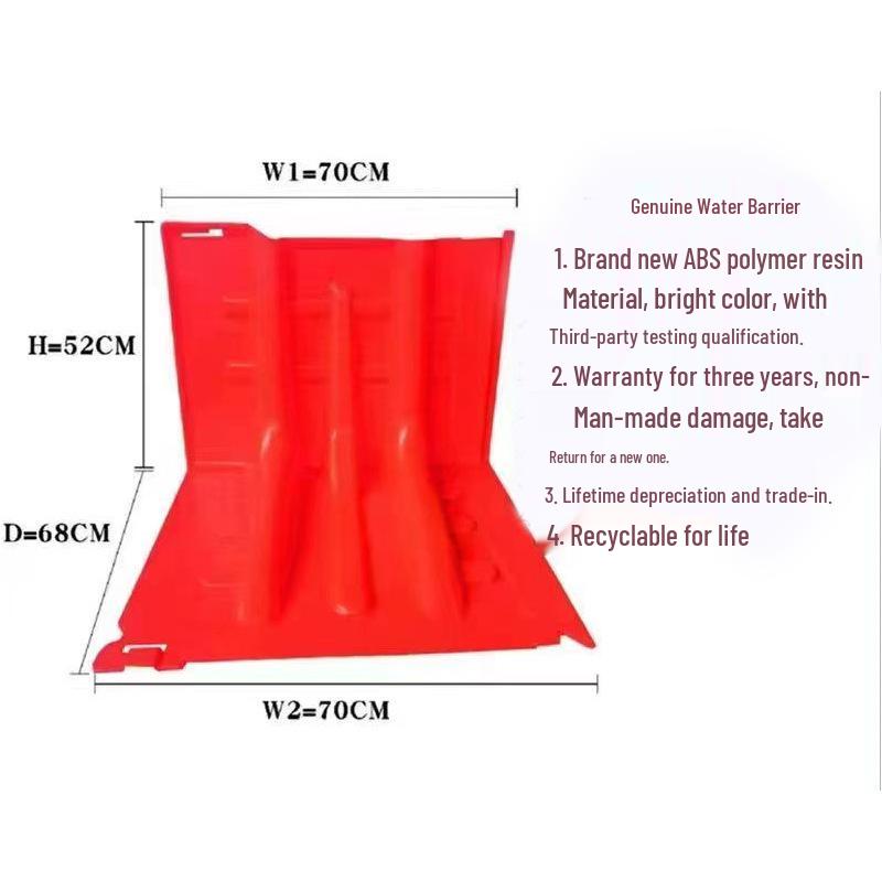 ABS Resin Water Barrier: Fire Prevention, Flood Control, and Flood Prevention, 70x52+68, 1 Meter