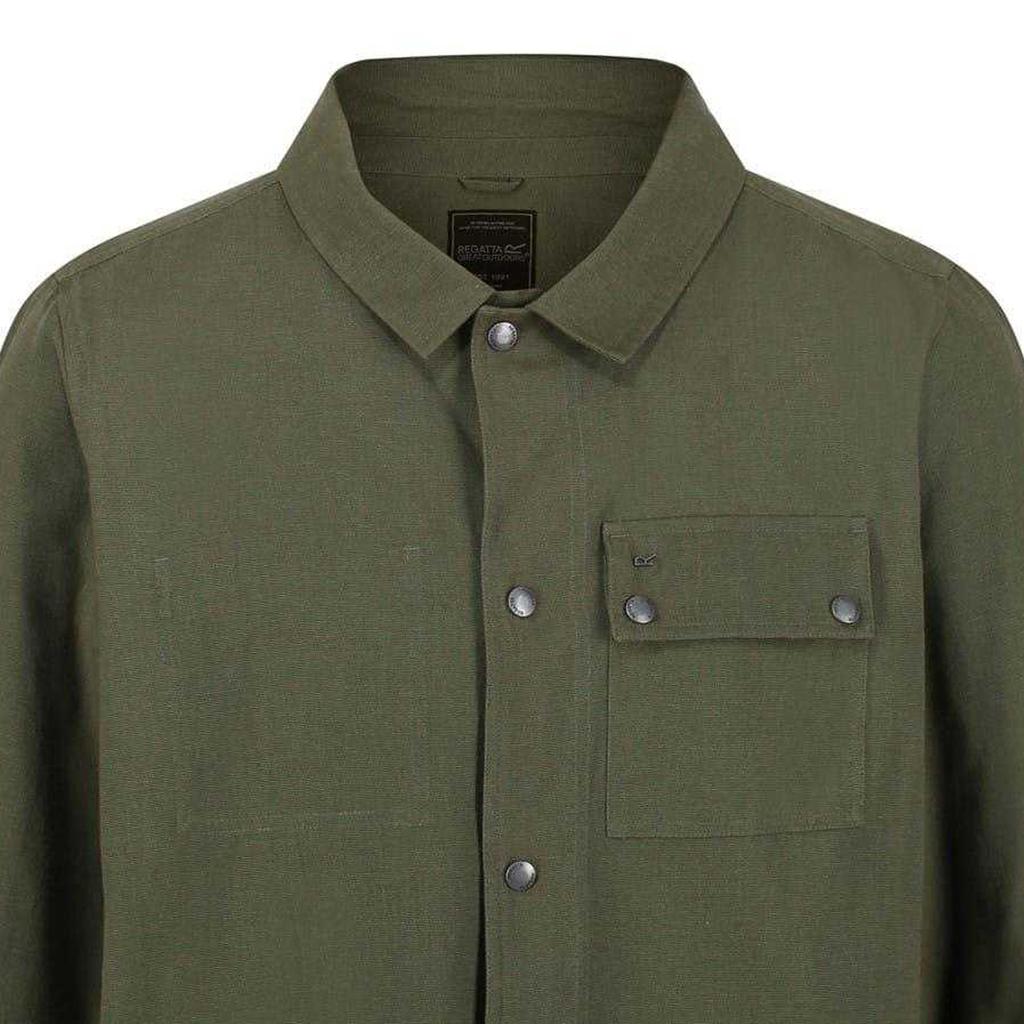Regatta Mens Jayden Plain Long-Sleeved Shirt