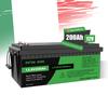Baterie Litiu LiFePO4 12V 200Ah pentru Timp Liber, cu Protecție BMS, pentru Rulotă, Magazie, Stocare Energie Acasă