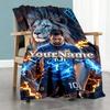 Messi 365 Personalized Name Blanket Lightweight Personalized Blanket Durable Comfort for Nap Office Chair Seaside Office All-Season Use