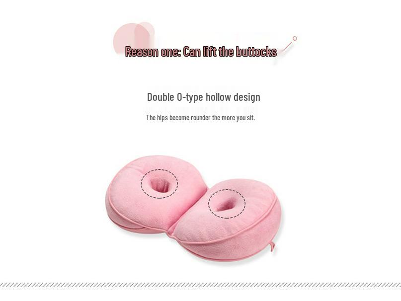 Office Lumbar Support Cushion Foldable Seat & Backrest Pillow