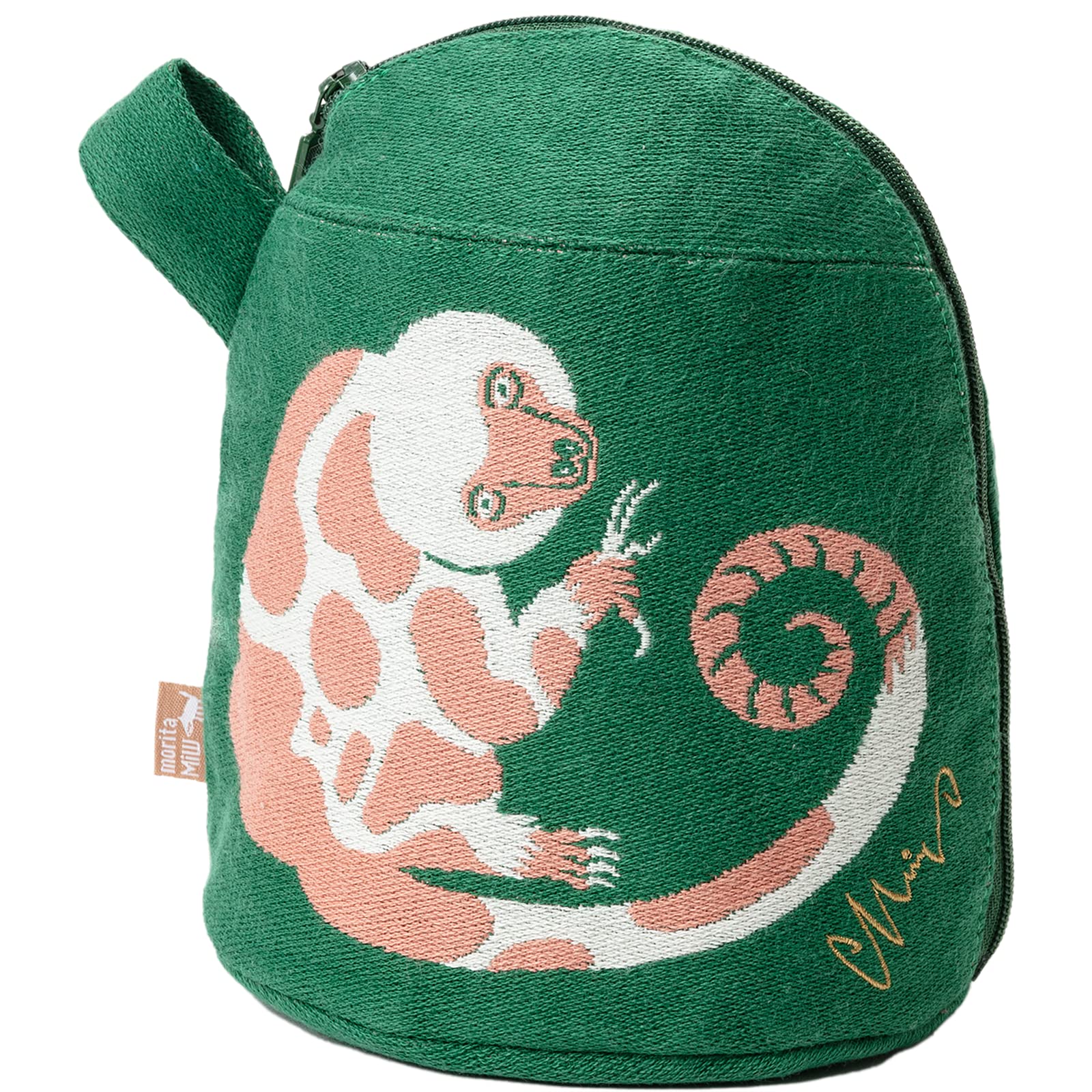 Kusubashi Monori [moritaMiW] MiW Gusseted Pouch, Tree Branch Tail Kuscus, Green [A-68689-90-G]