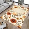 1PC Floral Pattern Carpet Office Rug Mat Home Decor Area Carpet Festival Gift Office Desk Chair Carpet Longlasting Material