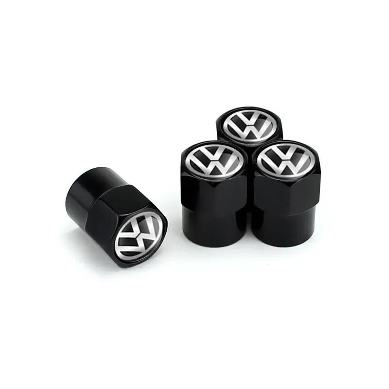 Pro VW Nové auto Ventilky pneumatik Znak kovové víčko Pouzdro Pro pro VW Volkswagen Golf Polo Passat Touran příslušenství Styling auta