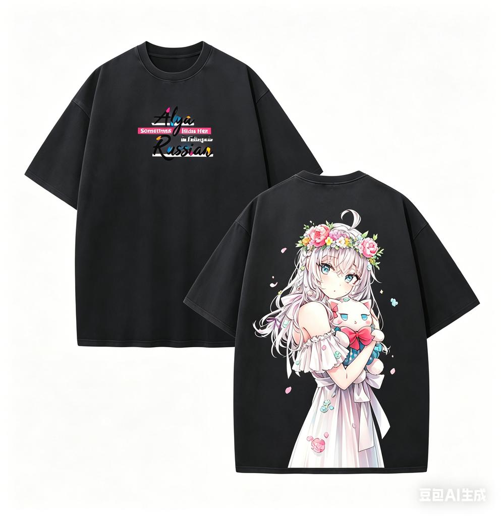 Alya Sometimes Hides Her Feelings In Russian Anime Lover Washed Tshirt Year Round Clothing High Quality Personality Clothes Tee