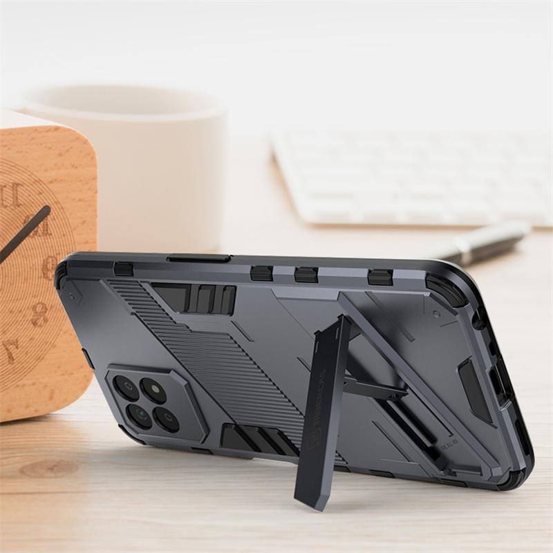 Phone Holder Case For Realme Narzo 50 4G Case Bumper Hard PC Armor Full Back Cover For Realme Narzo 50 Case For Realme Narzo 50
