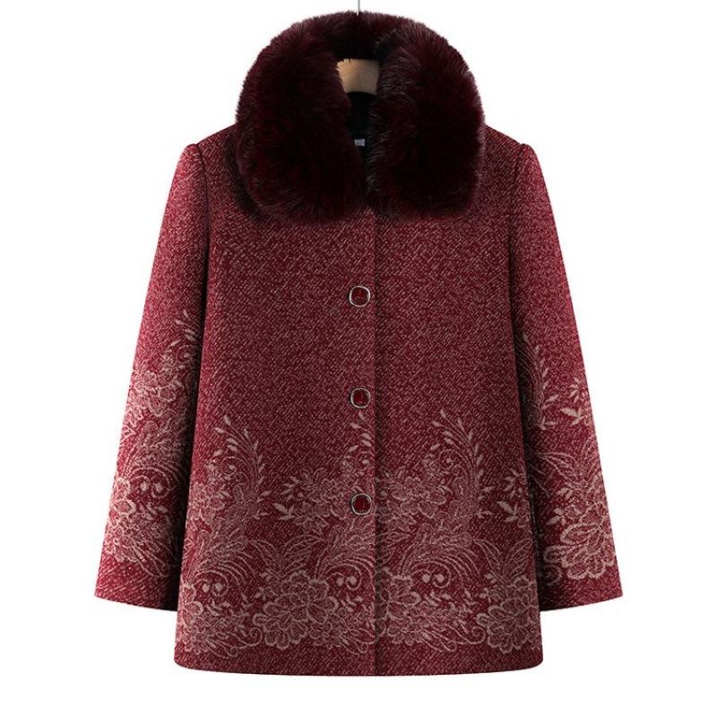 Women's Autumn and Winter Woolen Jacket, Winter Top, Plush To Keep Warm, and Thicker Clothes