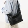 Simple soft-faced men's and women's bags, new retro fashion trendy large-capacity solid-color shoulder messenger bags