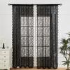 1pc French Vintage Elegant Lace Tulle Curtain That Installs Without Drilling, Semi-Transparent for Bedroom Windows Or Living Room Partitions