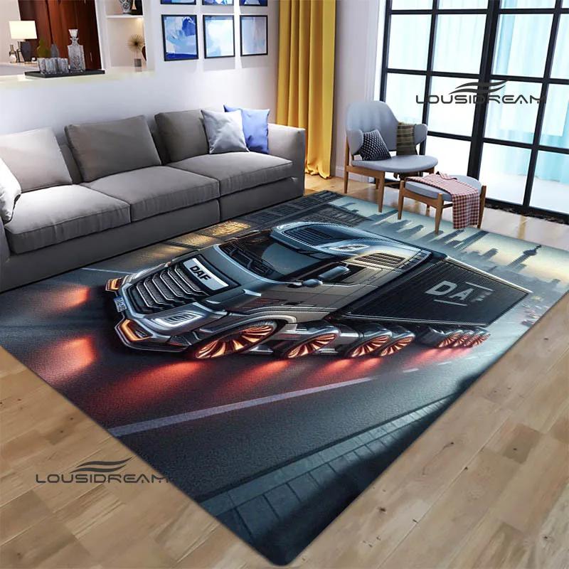 truck Retro printed carpet Living room bedroom carpet non-slip carpets Yoga mat Outdoor carpet kawaii rug
