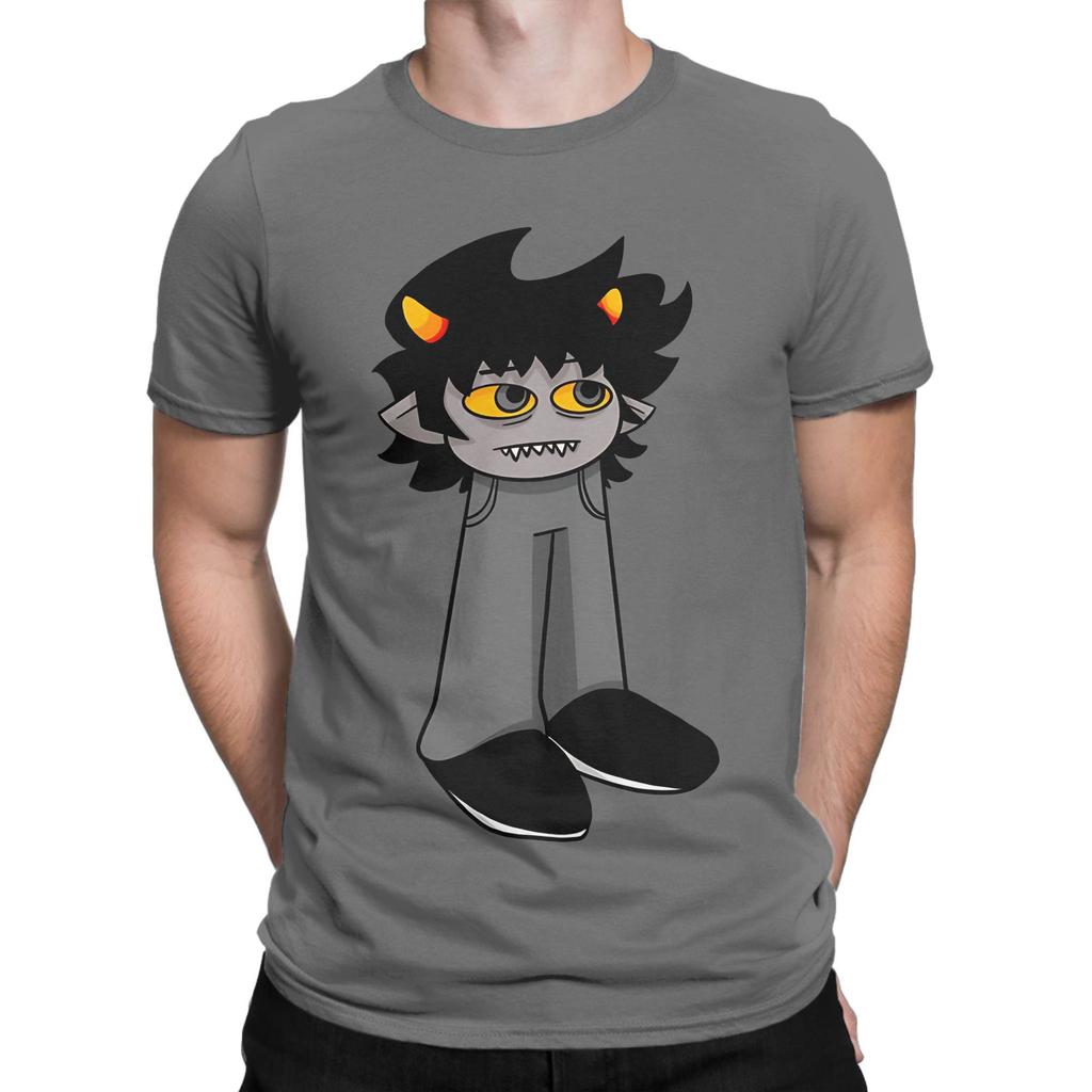Homestucks Pantskat Karkat T-Shirt Men's Cotton Clothes Printed Fiction MSPA O-neck Short Sleeve