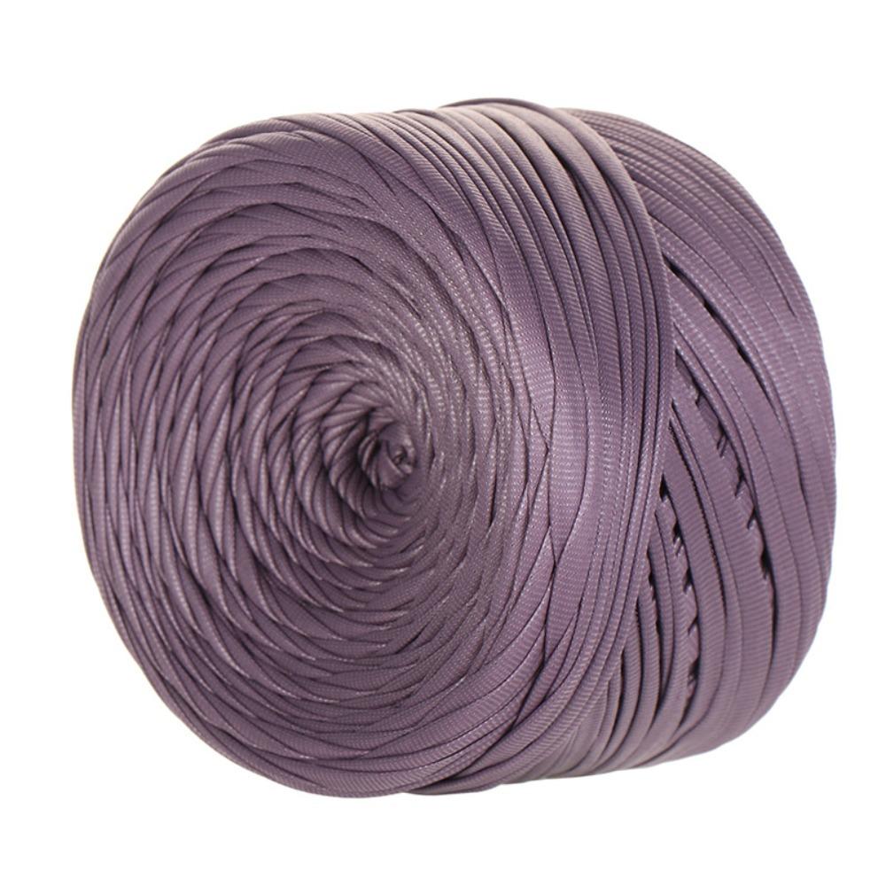 

200g/Roll Woven Yarn Faux Leather Yarn Nappa Matte Crocheting Thread Yarn DIY Knitting фиолетовый