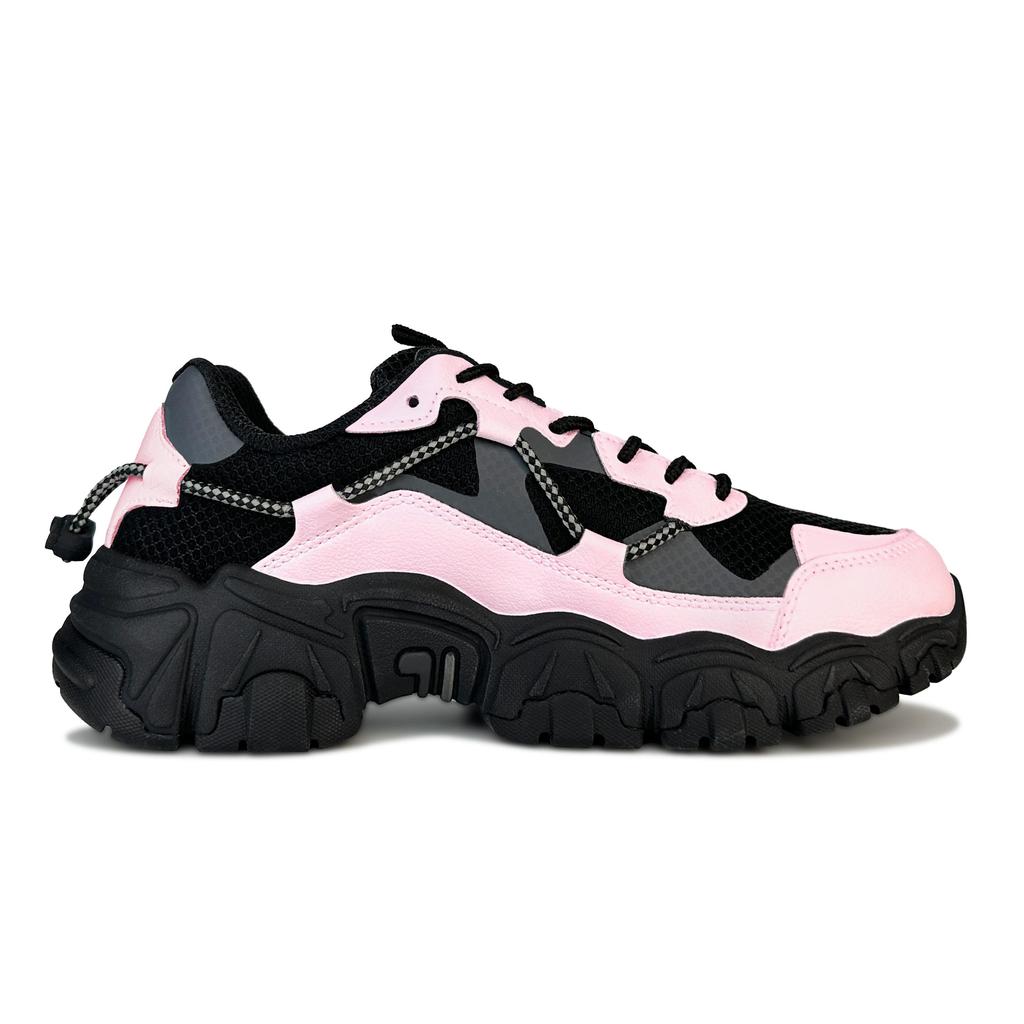 FILA Fluid Pink Paw Cool Cat, Shimmery Cat Cushioning Low top Chunky Sneakers Unisex Romantic Pink 1JM02570H-001(Team79-)