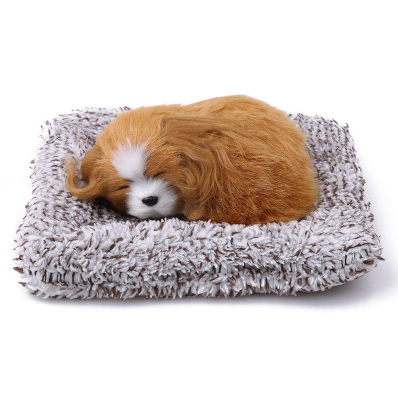 Simulation Dog Toy Ornaments, Simulation Animal Plush Dogs Cushion Small Dog Nap, Sleeping Dogs, For Car Doll Ornaments