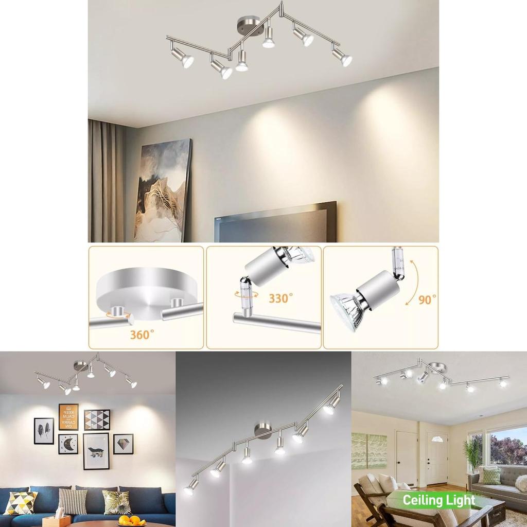 Modern Minimalist Iron Art Spotlight Decorative Lighting For Exhibition Background Walls