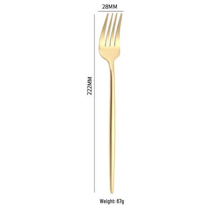 Ru Han Gold Stainless Steel Dining Forks Set