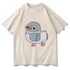 2026 Cotton Pigeon Printed T-Shirt Vintage Graphic Tees Men Women Loose Casual Hip Hop Rap Str