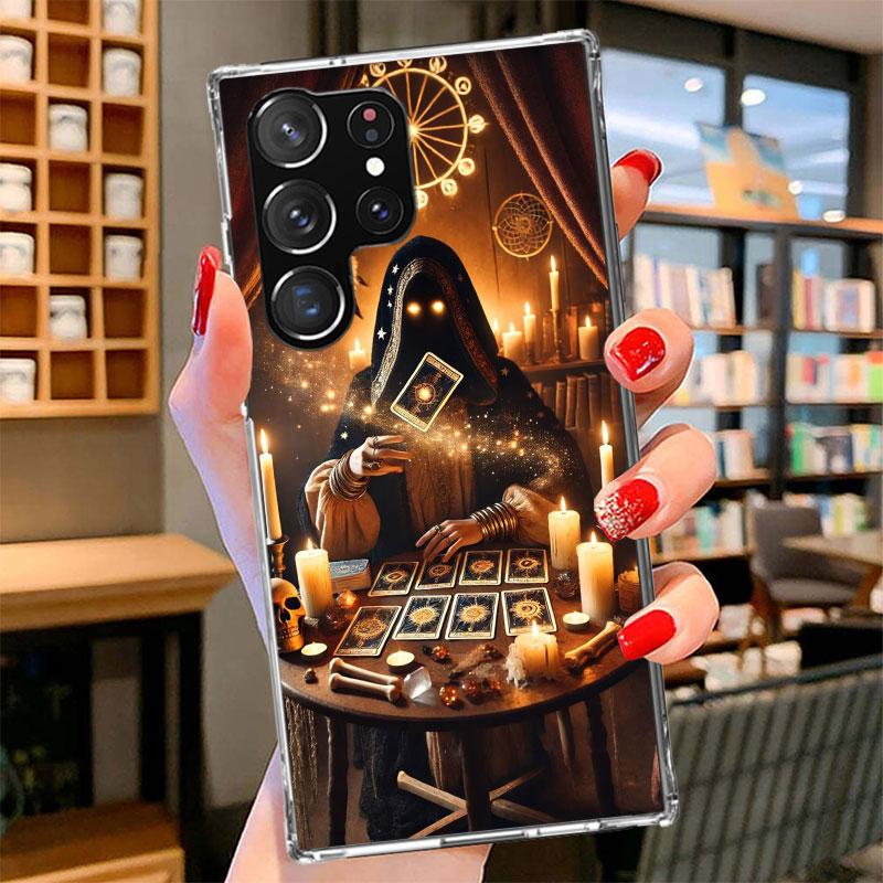 

Witch Tarot Card Phone Case For Samsung Galaxy S26 S25 Edge S24 Ultra S23 S22 Plus S21 S20 FE Soft Fundas Shell Galaxy S26 S25 E Samsung S20 FE