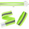 High Visibility Armbands, Elasticated Ankle Bands Hi Vis Reflective Running Armbands Wristbands Reflector Strips Safety Bands