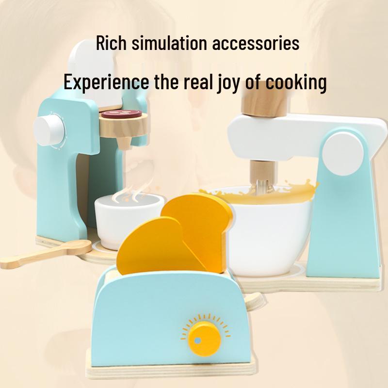 Children's Wooden Toaster Pretend Play Set for Educational Parent-Child Interaction
