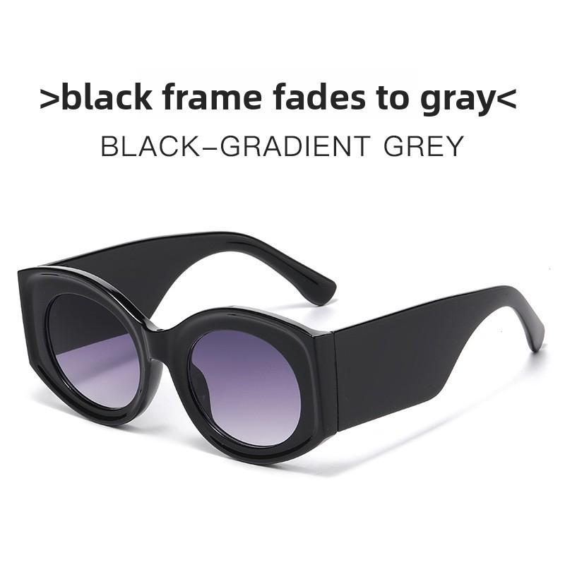 Elliptical Sunglasses Women Men Uv400 Optical Pc Frame For Fashion Travel