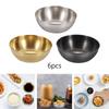 6 Piece Dipping Sauce Cups Set Bowl Portable Condiment Container for Kitchen Restaurant