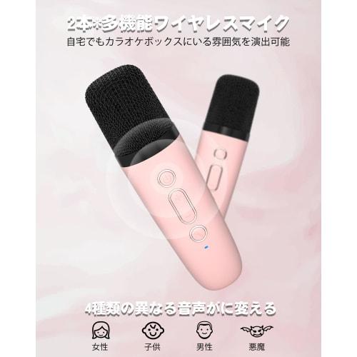 Verkstar Karaoke Microphone with 2 Bluetooth Microphones, Wireless Speaker, PA System, Stereo Compatible, USB-C Rechargeable, Compact, Portable, Mini