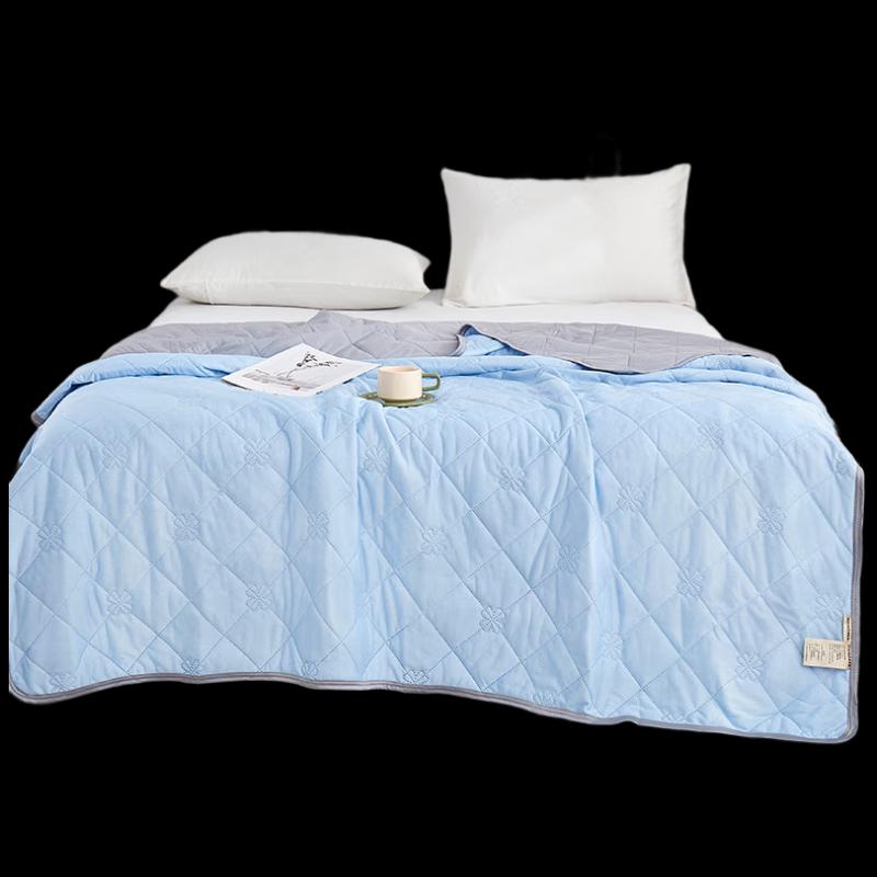 Ba Tian Nu Cool-Feel Polyester Summer Quilt - Blue