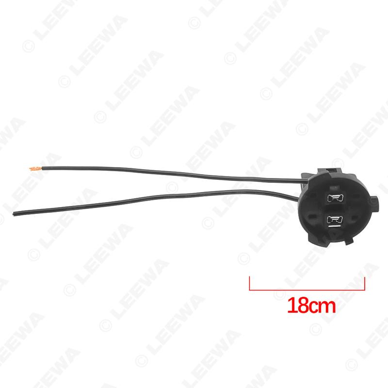 

LEEWA Car HID LED Headlight Bulb Base Holder Wire Adapter For HVolkswagen Lamando/Polo Halogen Lamp Socket Connector Wiring