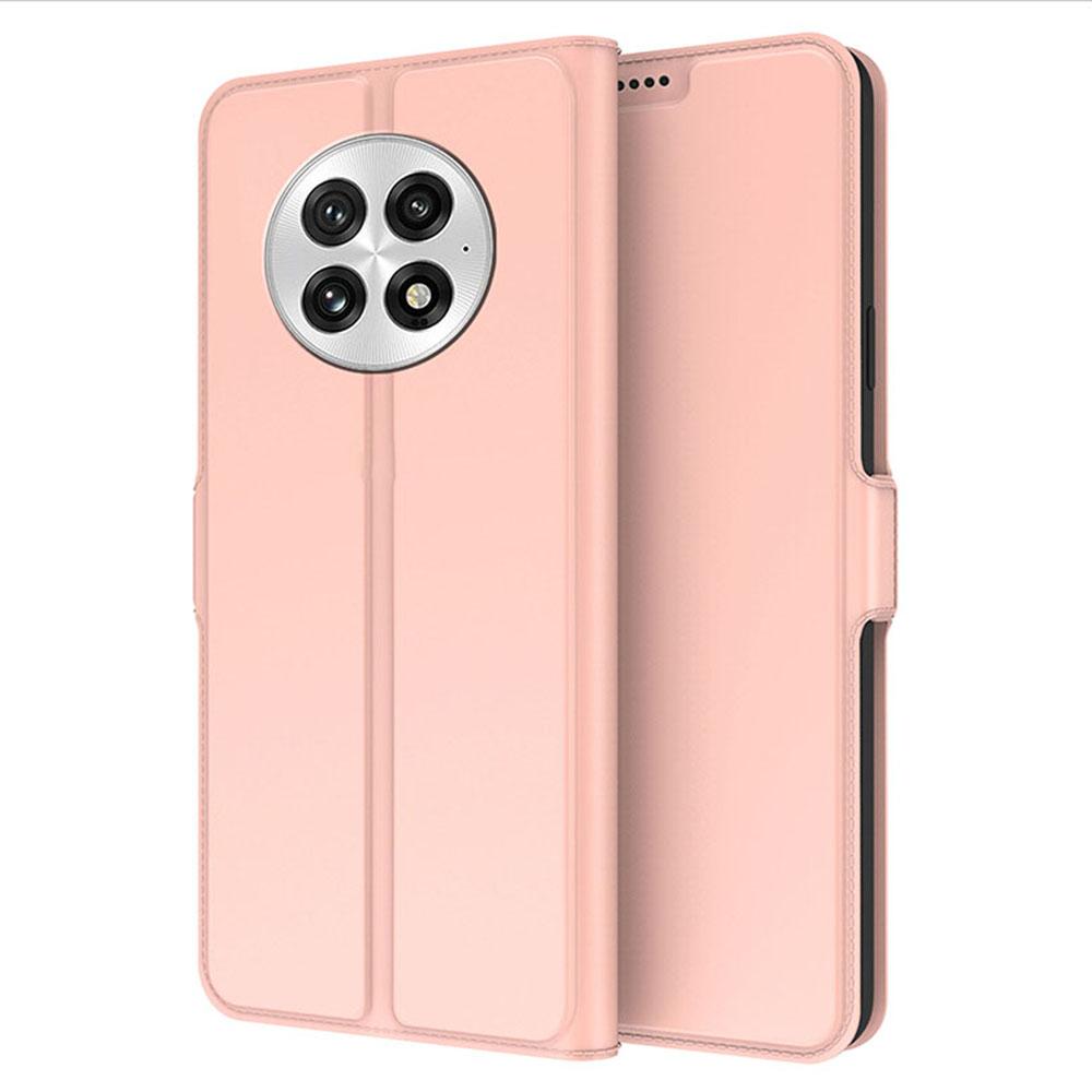 

Для чехла Oneplus 13 Противоударная внутренняя оболочка из ТПУ Кожаный чехол для телефона Слот для карты Rose Gold