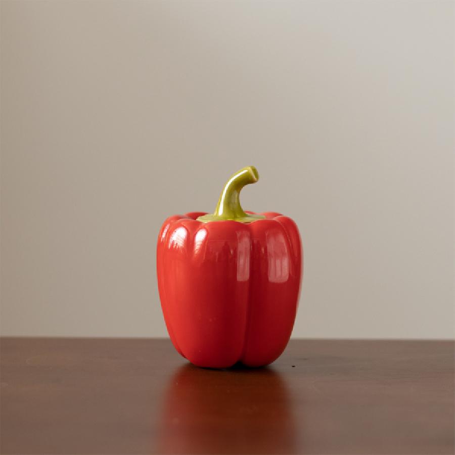 Chili Ceramic Tea Jar Small Storage Jar Personalized Creative Home Decoration Sealed Storage Jar