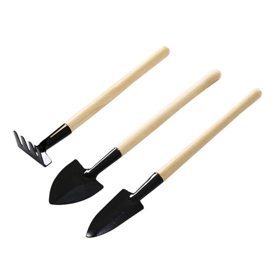3Pcs/Set Small Garden Tools Mini Gardening Shovel Trowel Hand Rake Heavy Duty Coated Plant Care Tools for Succulents Bonsai Potted Plants