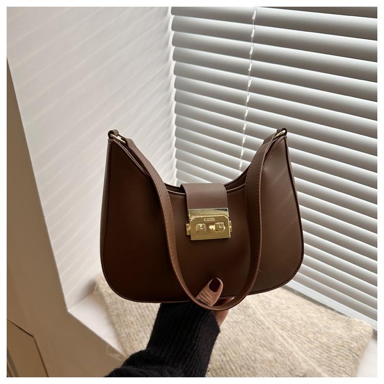 Retro small bag women's new crescent moon bag messenger bag hand carry underarm women's bag