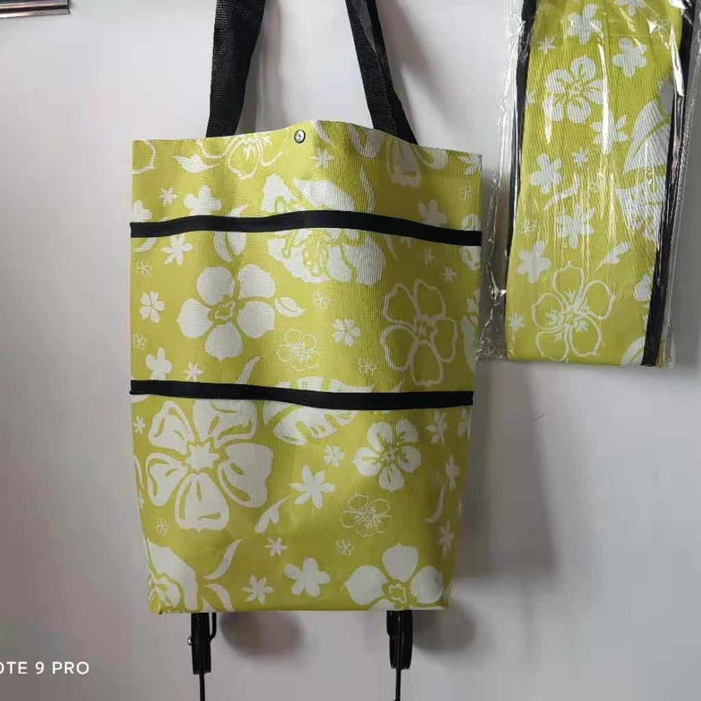 Faltbarer Polyester-Einkaufswagen mit Rädern - Tragbare Trolley-Tasche