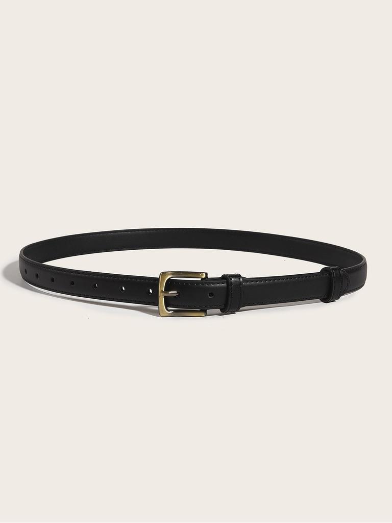 New Korean Style Retro Thin Western Belt For Women With Alloy Buckle
