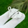Natural Howlite Gemstone Pendant White 925 Sterling Silver Indian Jewelry