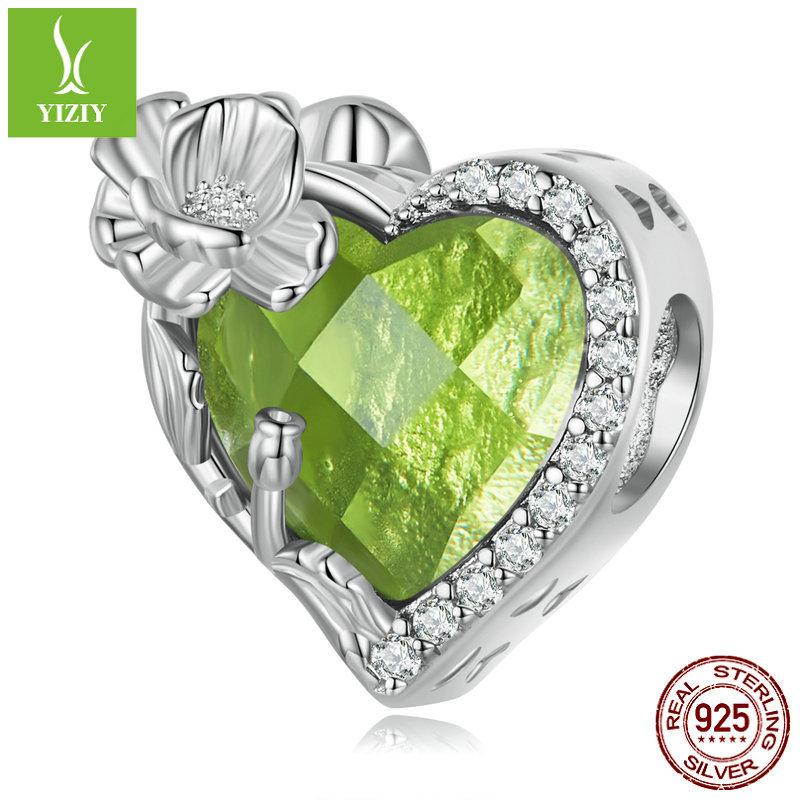 December Birthstone Bracelet Beads, Month Flower Language S925 Silver Love Bead Accessories