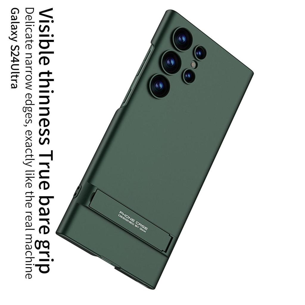 Samsung S24 Ultra Phone Case with Adjustable Triumph Stand, Ultra-Thin, Solid Color, Anti-Drop Protection