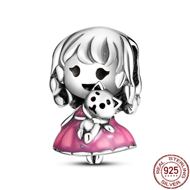 New In Copper Boys Girls Couple Charms Beads For Original Women'S Bracelets Fine Diy Jewelry Pendant Gifts