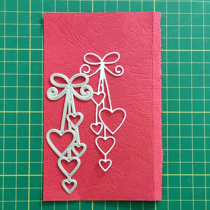 Heart Macrame Cutting Dies DIY Stamps Crafts Template Mold Stencils for Embossing Scrapbooking Photo Album